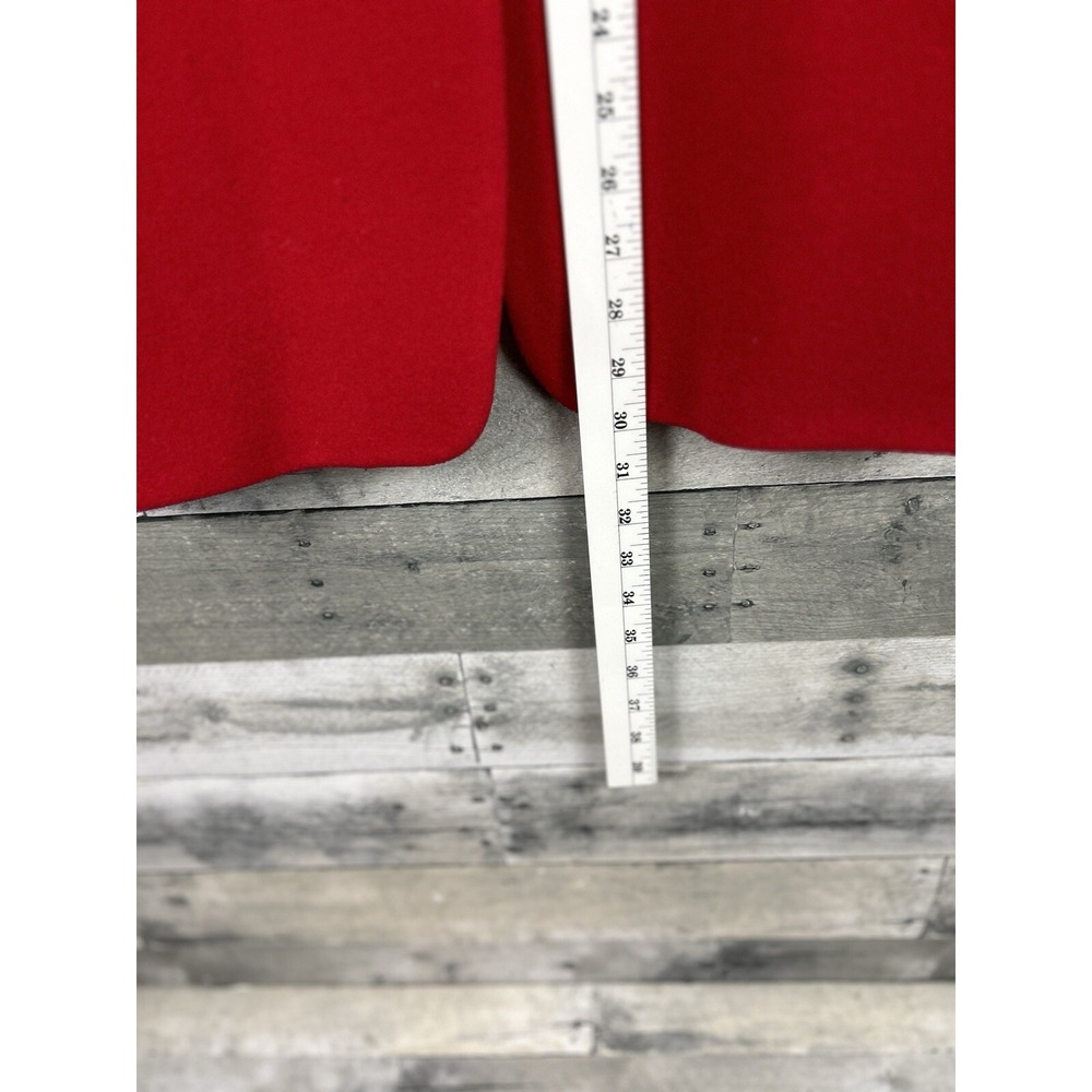 Harve Bernard Women's Red Wool Blend Blazer 12 Career - Picture 5 of 5